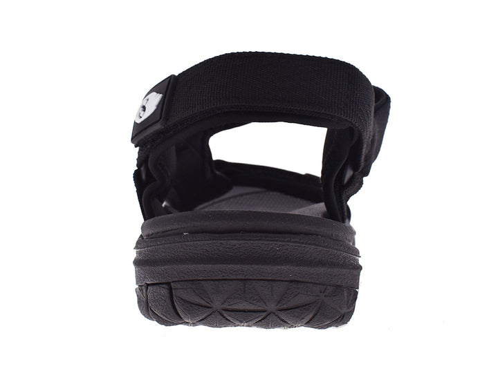 Par de sandalias negras estilo gladiador de la marca UNGA con correas ajustables y suela gruesa.