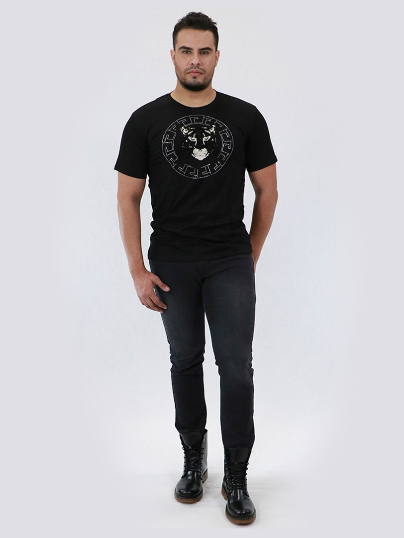 Pantalón negro ajustado modelo Justin de la marca Furor para hombre.