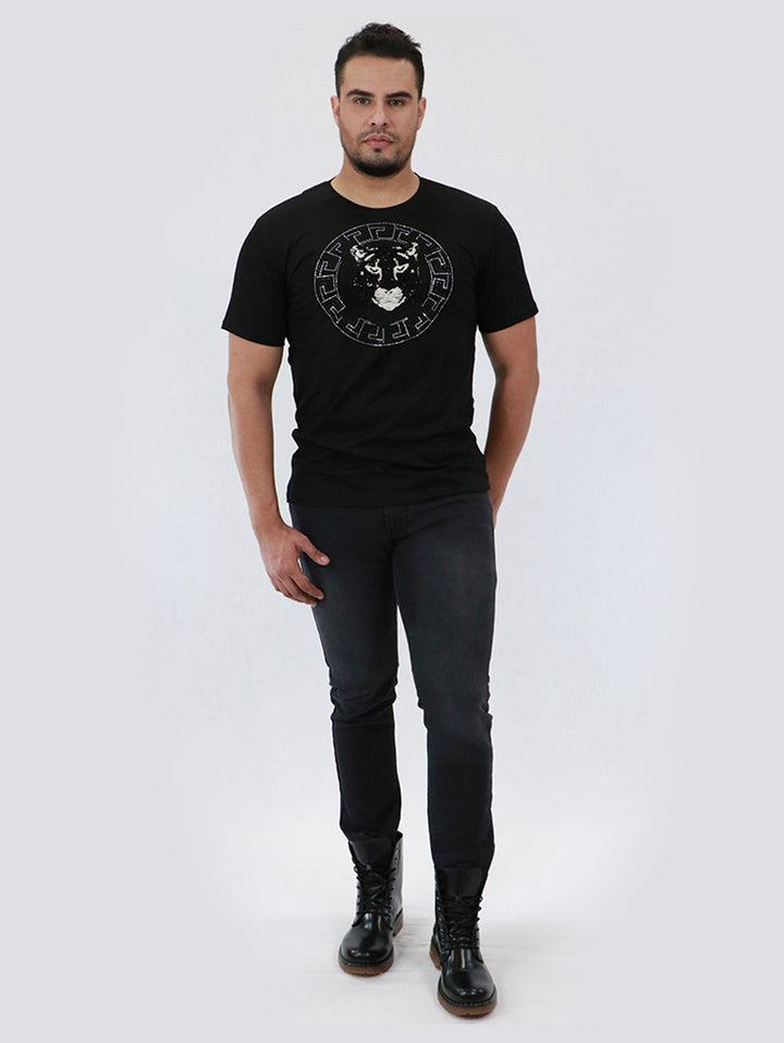 Pantalón negro ajustado modelo Justin de la marca Furor para hombre.