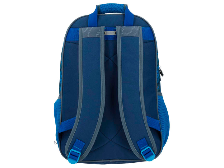Mochila escolar infantil azul Chenson con diseño gráfico del videojuego Halo.