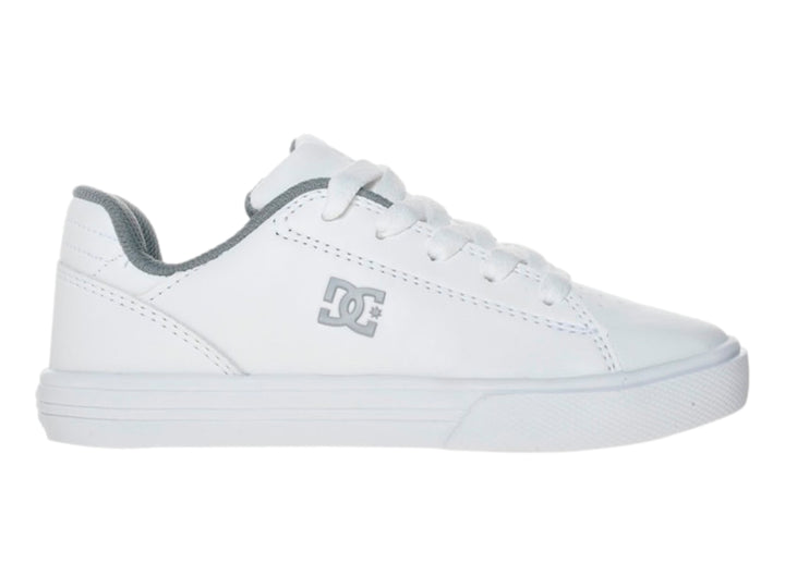 Tenis DC Shoes Notch SN para Niño Color Blanco y Gris
