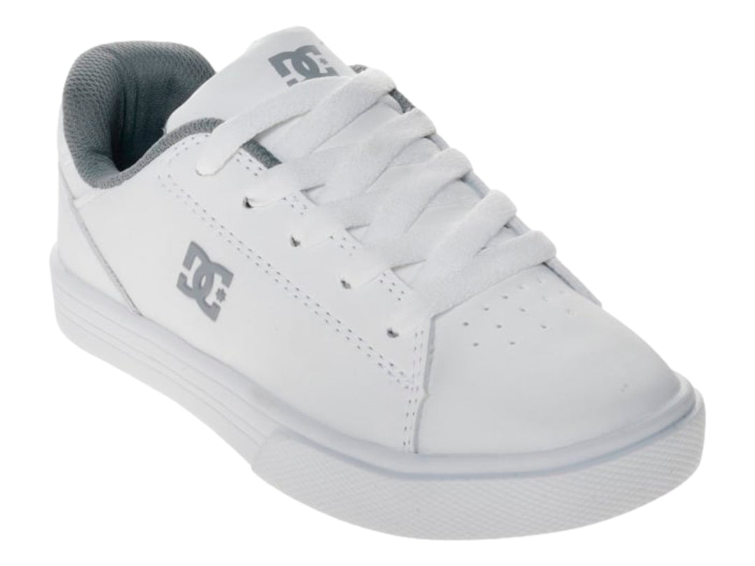 Tenis DC Shoes Notch SN para Niño Color Blanco y Gris
