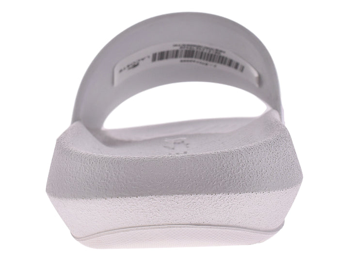Sandalias Lacoste Croco Slide Blanco y Rosa para Mujer