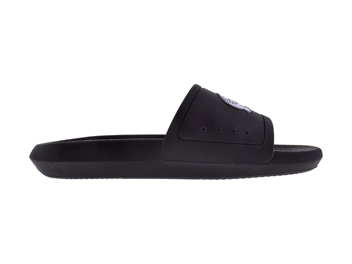Sandalias Lacoste Croco Slide Negro para Mujer
