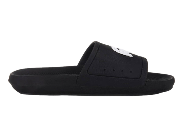 Sandalias Lacoste Croco Slide Negro para Mujer