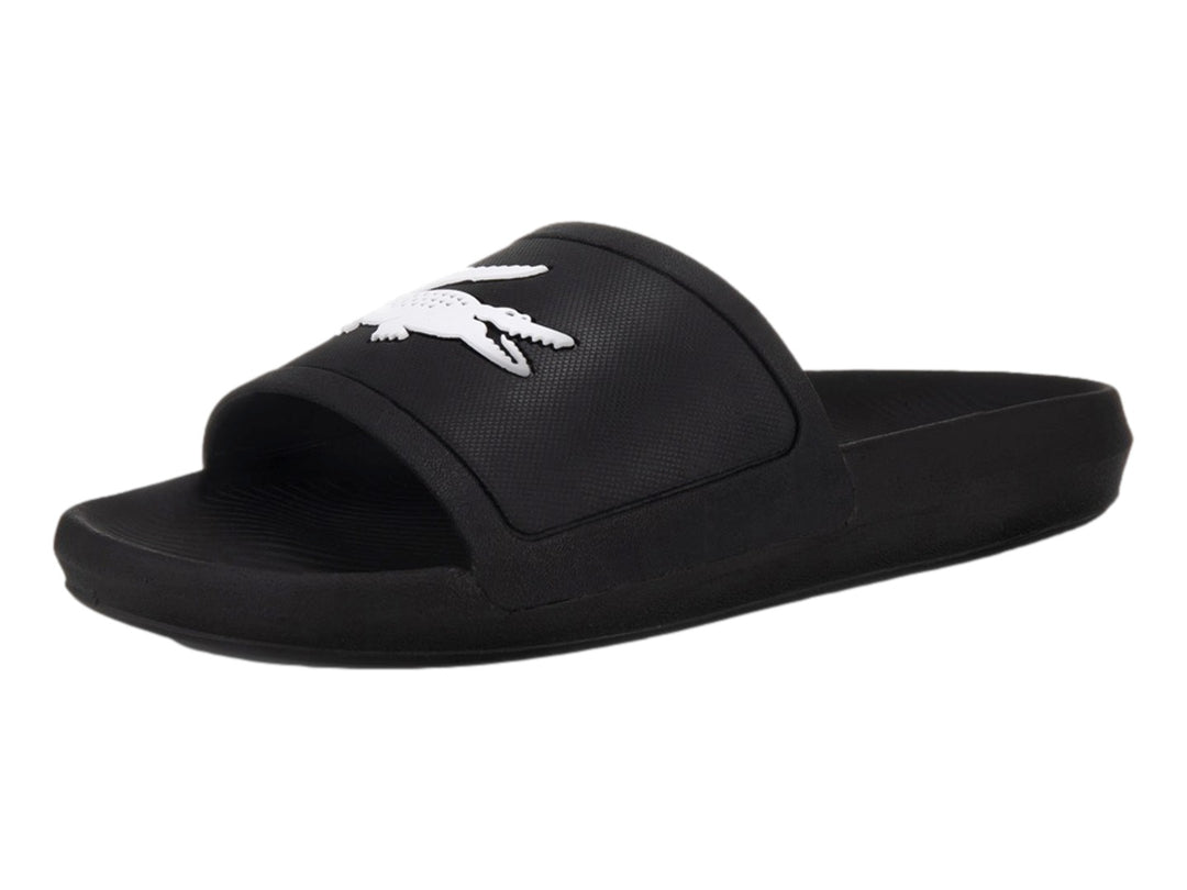 Sandalias Lacoste Croco Slide Negro para Mujer