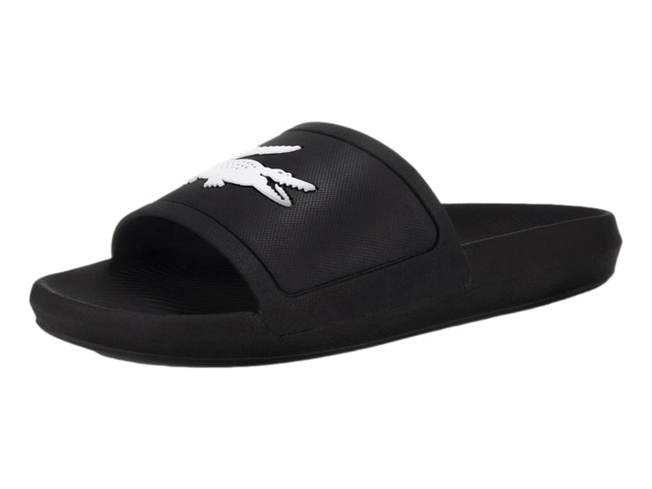 Sandalias Lacoste Croco Slide Negro para Mujer