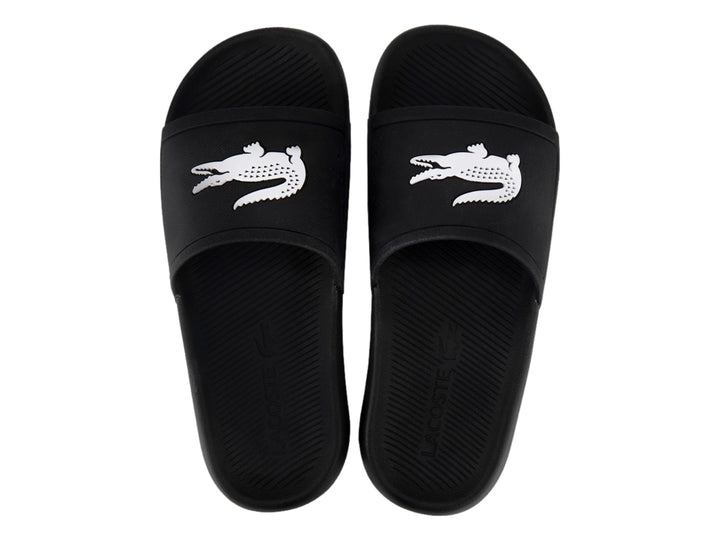 Sandalias Lacoste Croco Slide Negro para Mujer