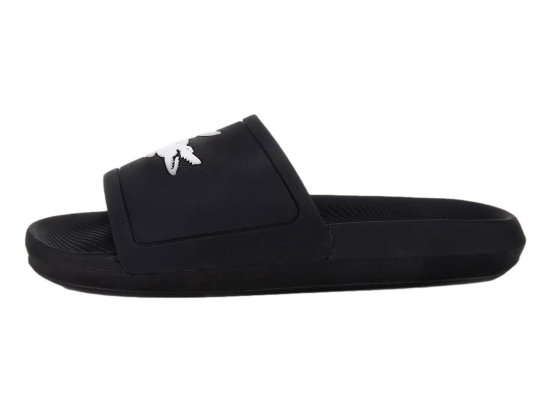 Sandalias Lacoste Croco Slide Negro para Mujer