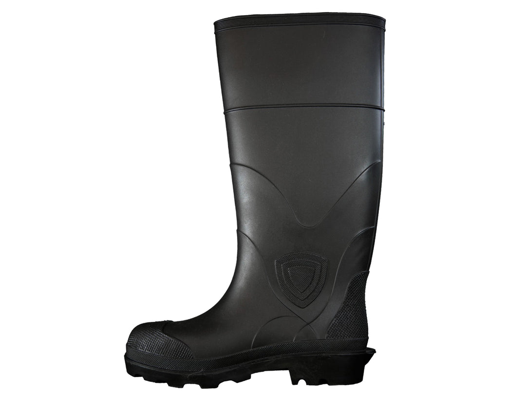 Bota de lluvia Duramil Dakota para hombre en color negro, material sintético impermeable.