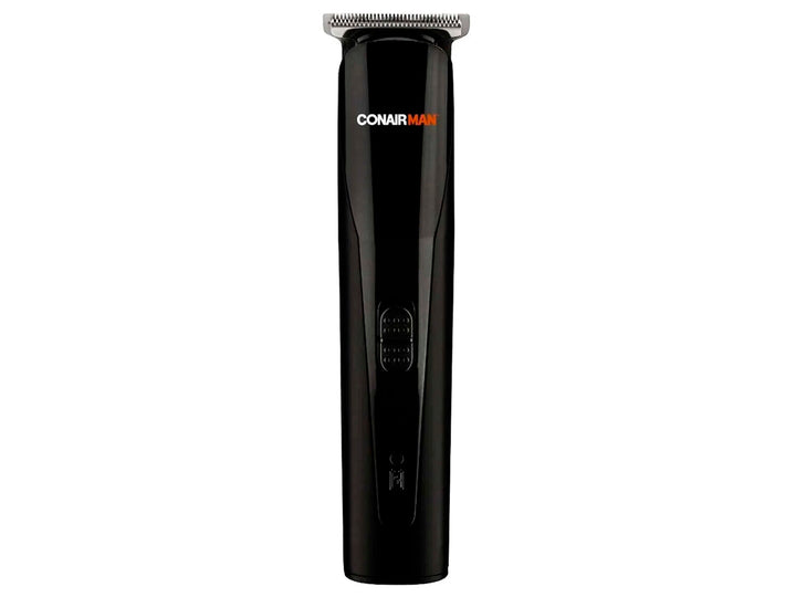 Recortadora facial y corporal Conair en color negro con cabezal cromado.