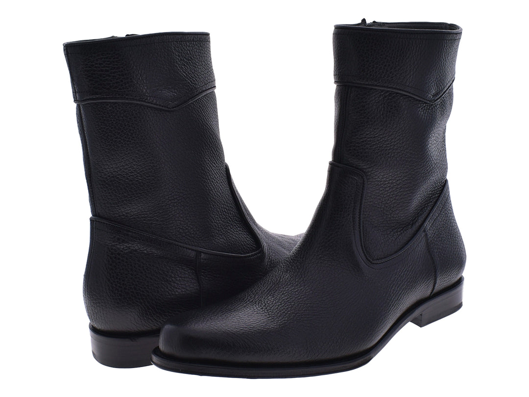 Botines Formales Cuadra Negro para Hombre