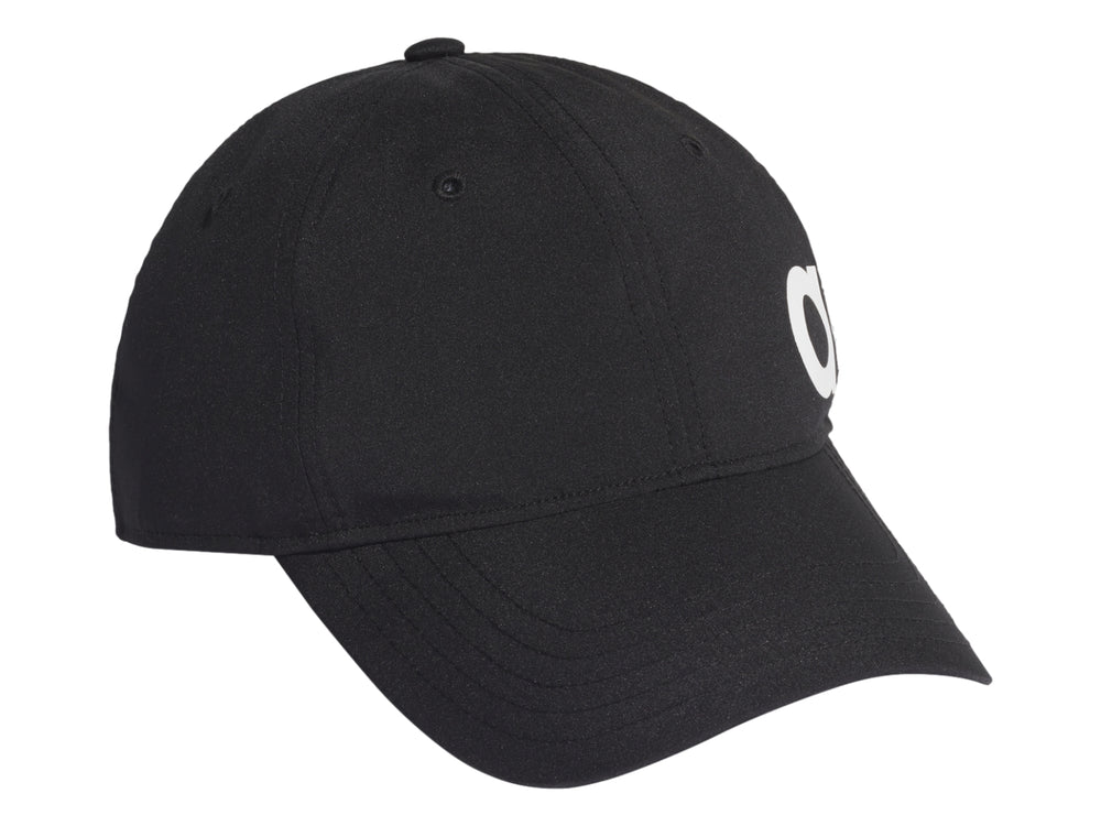Gorra de béisbol Adidas color negro con logotipo blanco en el lateral.