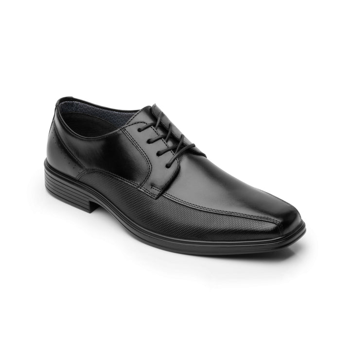 Zapato Flexi Bali para hombre en color negro, de cuero y con cordones, estilo elegante.