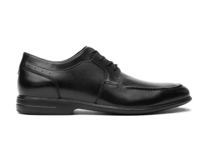 Zapato formal Flexi color negro para hombre, fabricado en cuero con agujetas.