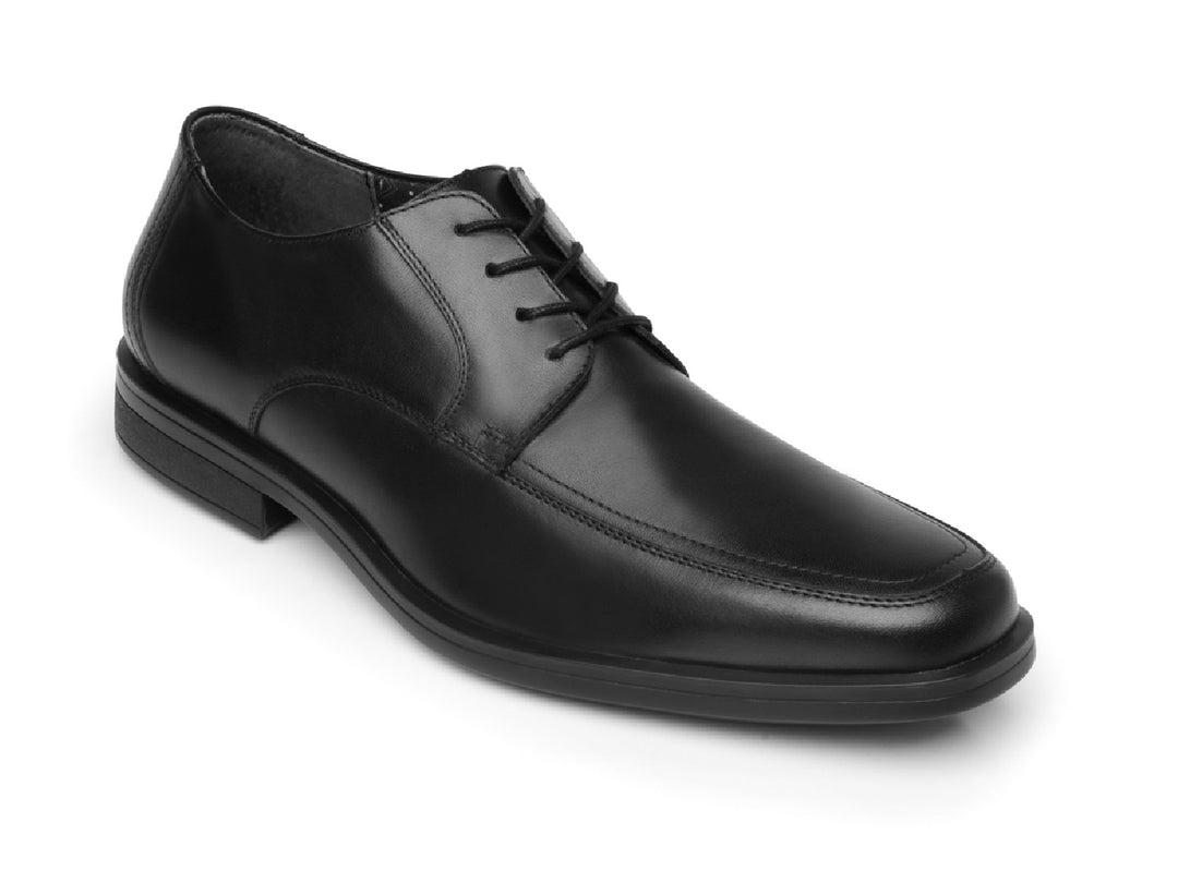 Zapato formal Flexi para hombre en color negro, material de cuero con cordones.