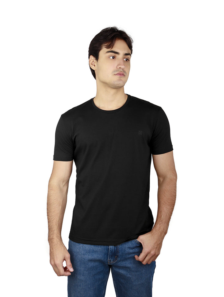Playera Authentic Lyon Manga Corta Negro