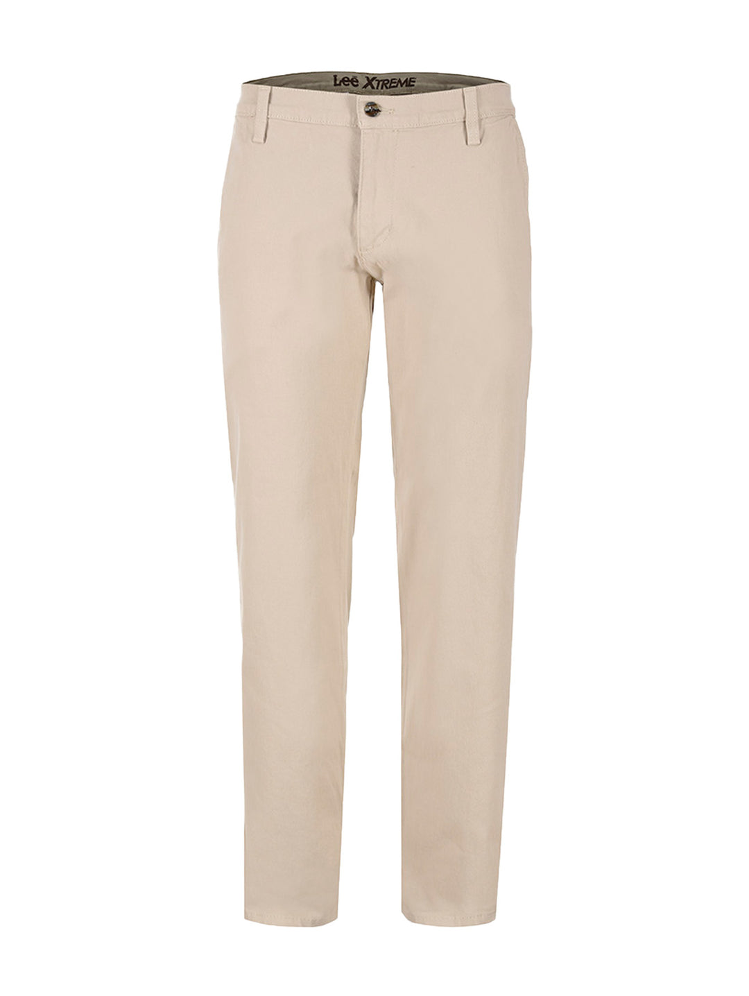 Pantalón Lee Xtreme color hueso para hombre, corte recto y estilo casual.