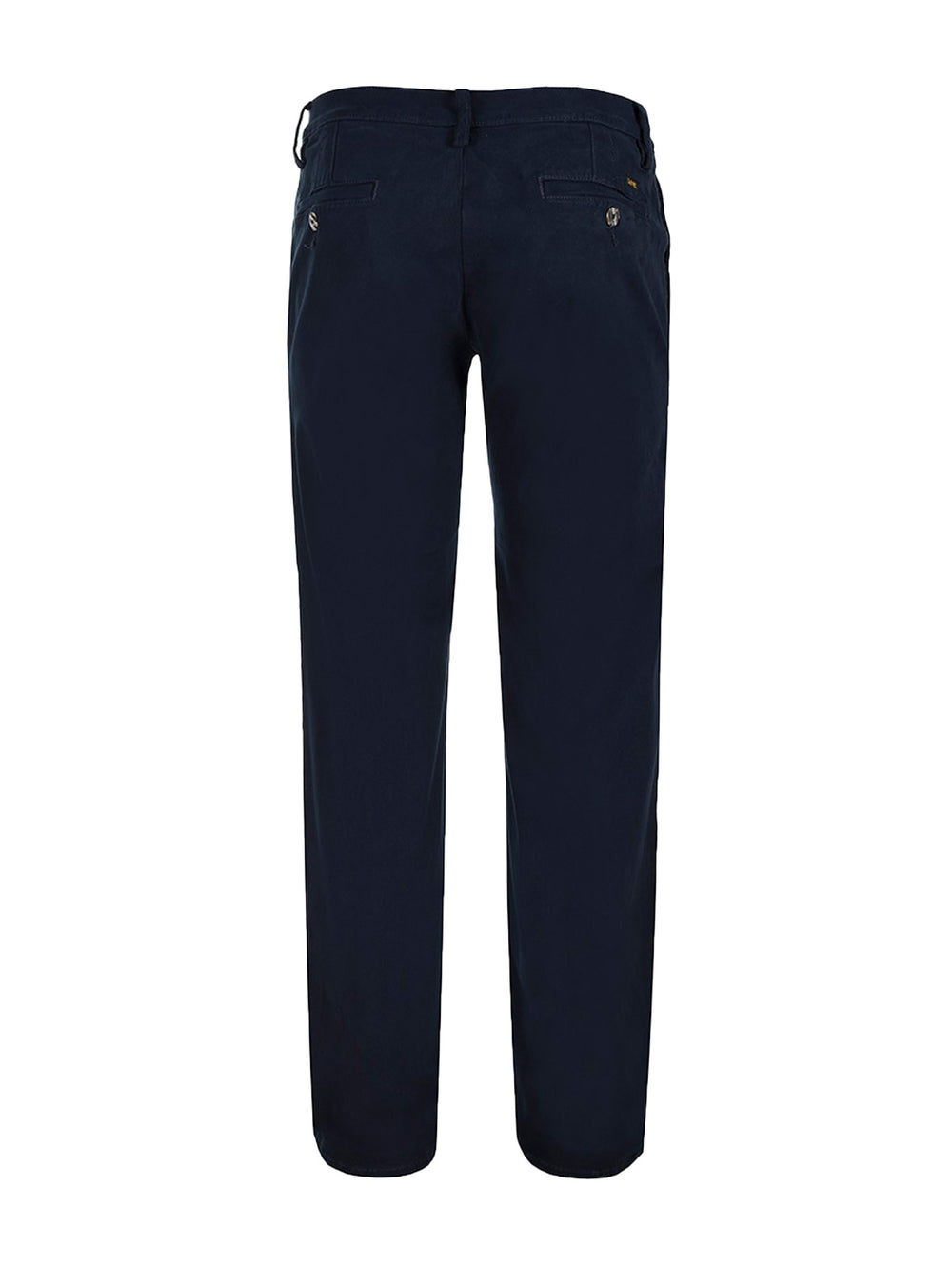 Pantalón casual de corte recto en color azul marino para hombre.