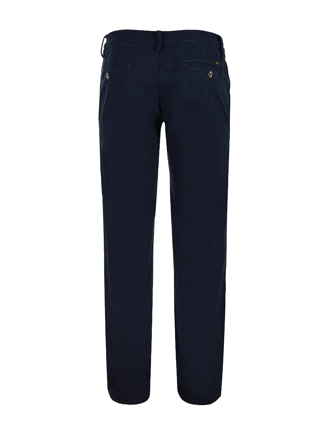 Pantalón casual de corte recto en color azul marino para hombre.