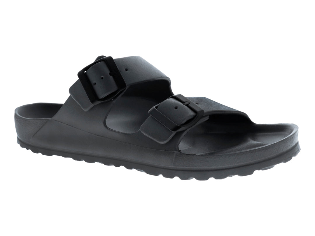 Sandalia ELEGA SV 054 para hombre en color gris con dos correas ajustables y hebillas.