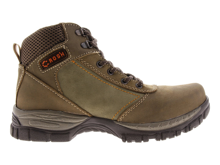 Botas CROSH color taupe para hombre con suela robusta y cordones, estilo deportivo.