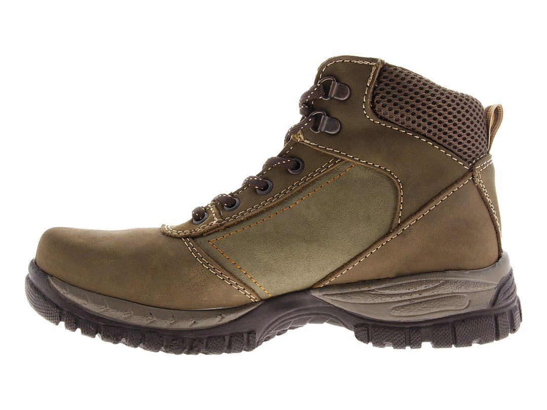 Botas CROSH color taupe para hombre con suela robusta y cordones, estilo deportivo.