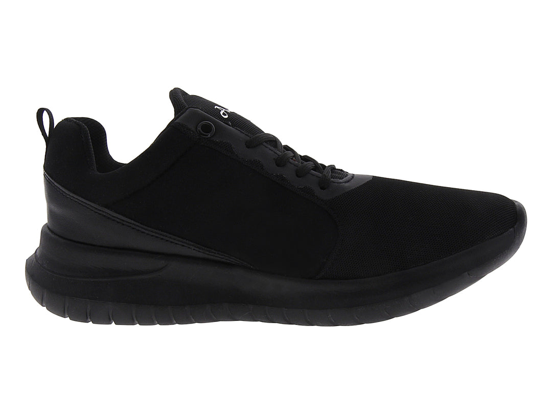 Tenis deportivos Andrax color negro para mujer con suela gruesa y tejido transpirable.