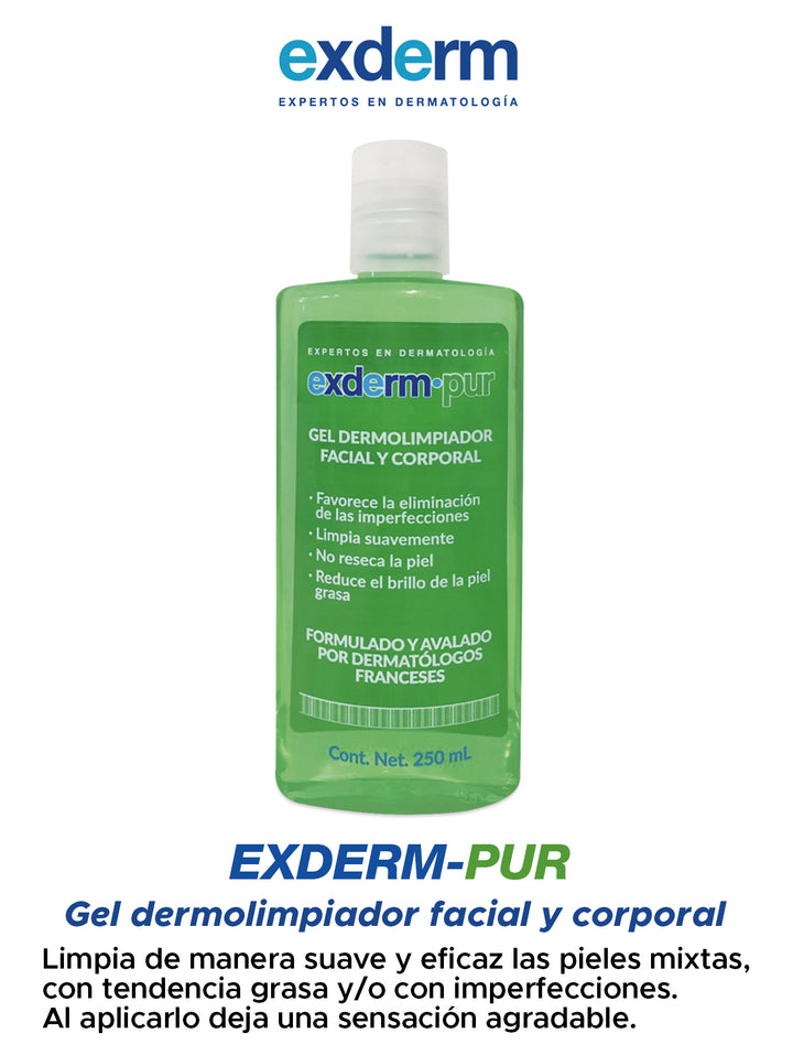 Gel Dermalimpiador Facial y Corporal Exderm Varios