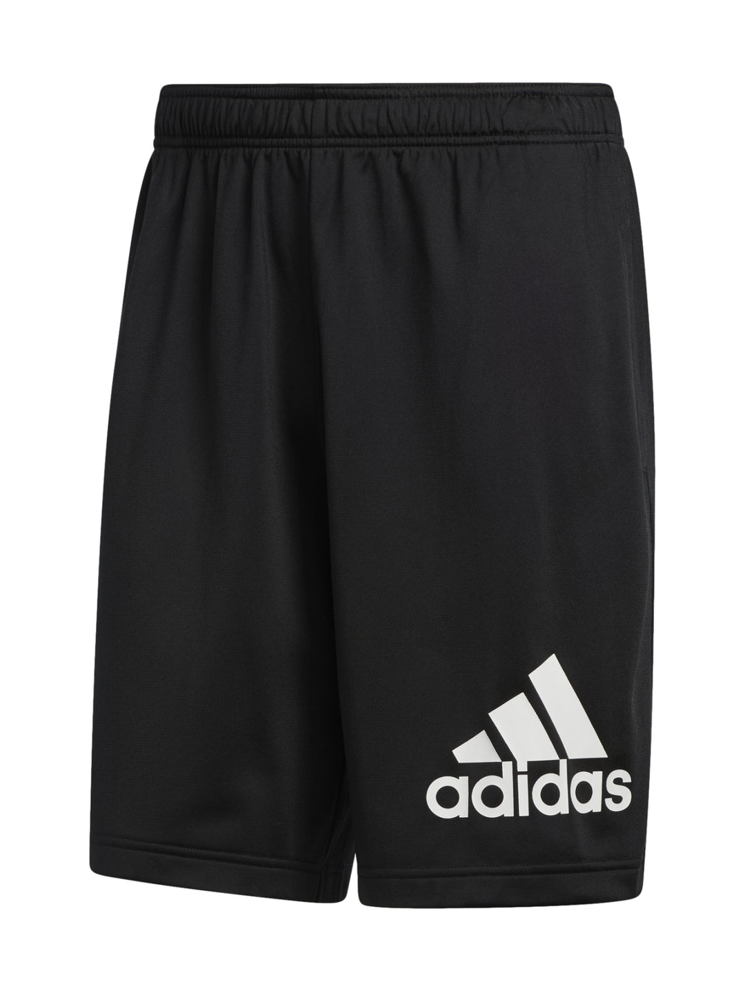 Shorts deportivos Adidas color negro con logo blanco en la pierna izquierda.