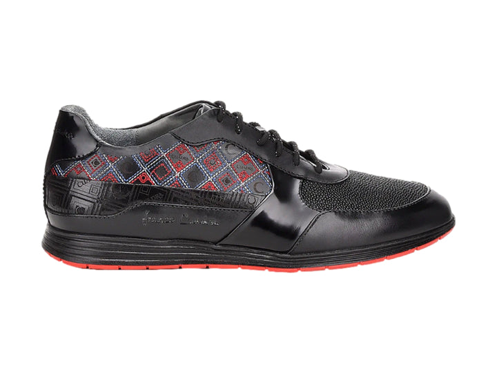 Zapatos Cuadra de Mantarraya Negro para Hombre