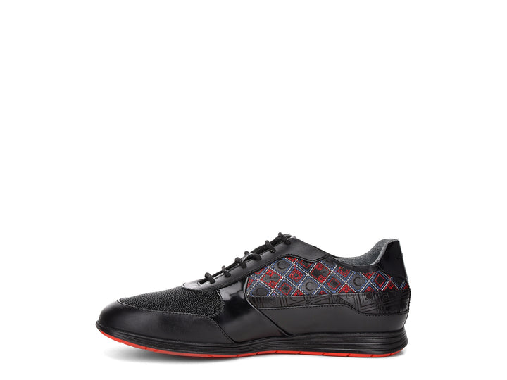 Zapatos Cuadra de Mantarraya Negro para Hombre