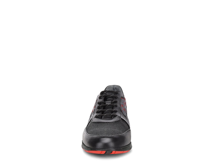 Zapatos Cuadra de Mantarraya Negro para Hombre