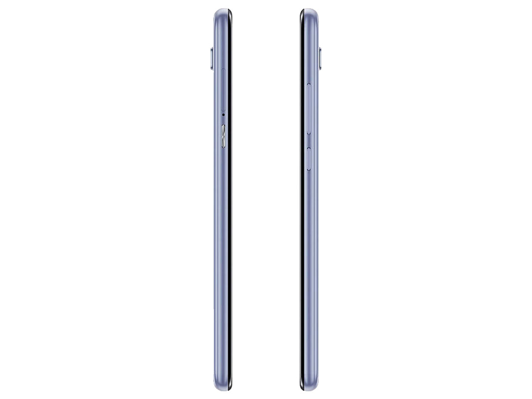 Smartphone TCL TELCEL T766A 10SE color plata, vista frontal y posterior.