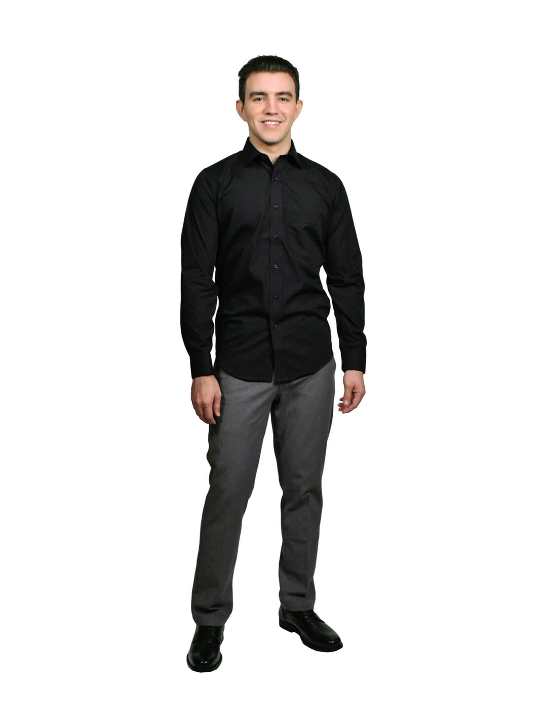 Pantalón Dockers Workday para hombre en color gris oscuro, corte recto y estilo casual.