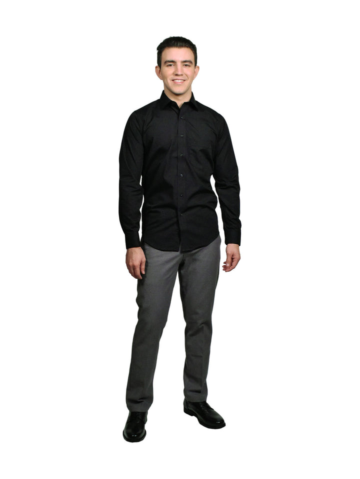 Pantalón Dockers Workday para hombre en color gris oscuro, corte recto y estilo casual.