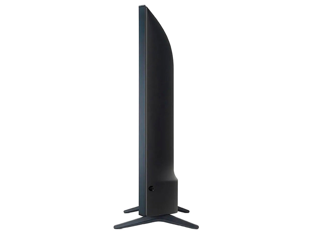 Televisor Smart TV LG de 32 pulgadas color negro con pantalla mostrando una flor roja y menú de aplicaciones.