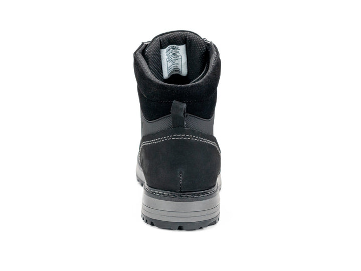 Botas Dockers Nebraska para hombre en color negro con suela gris y cordones.