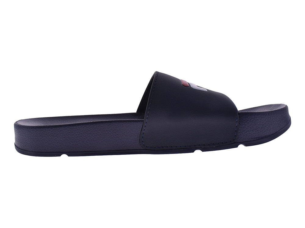 Sandalias FILA Drifter color navy para mujer con logotipo blanco en la correa.