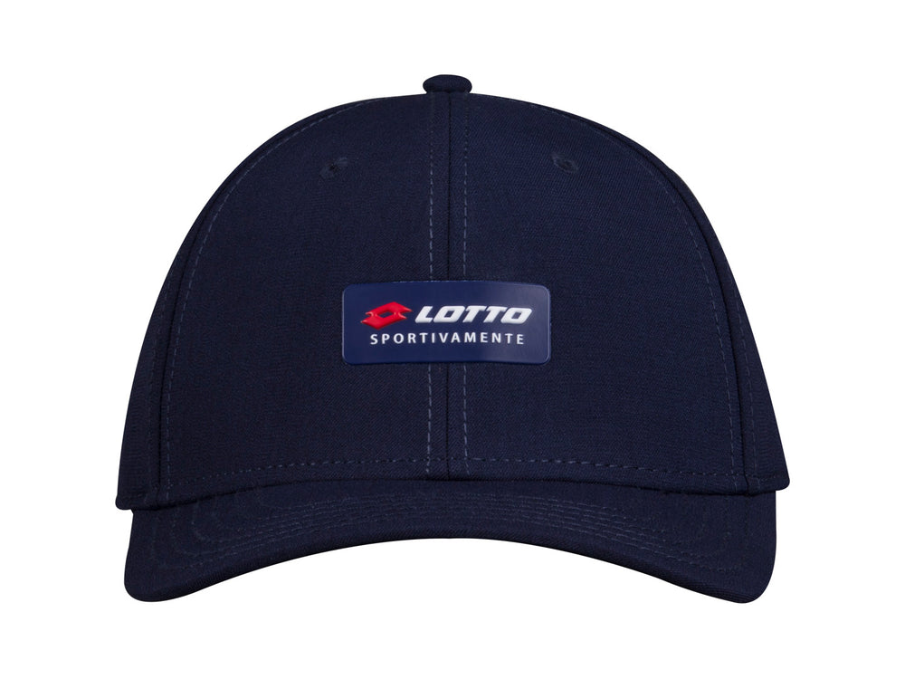 Gorra Lotto de color marino con logotipo frontal y lateral