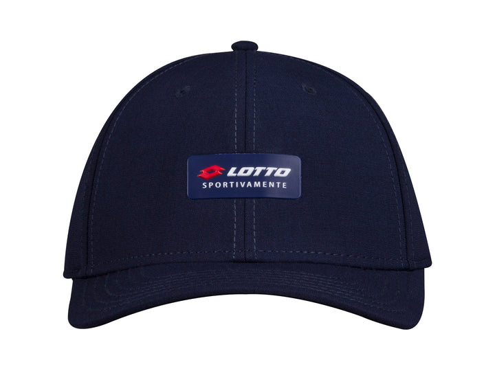 Gorra Lotto de color marino con logotipo frontal y lateral