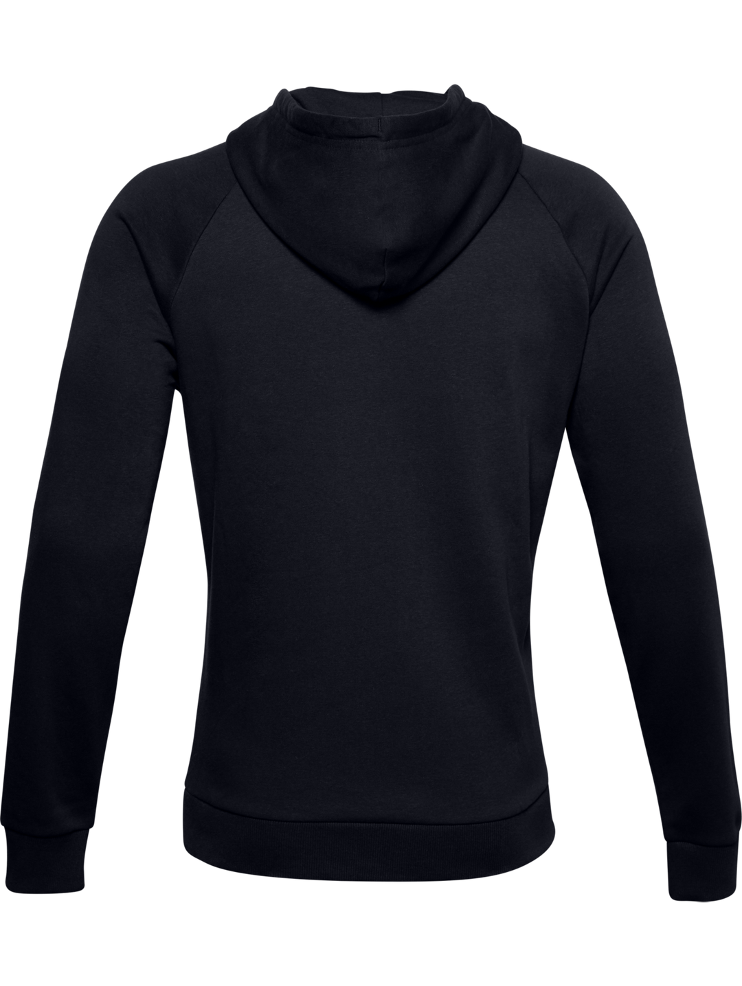 Sudadera con capucha Under Armour color negro con logotipo blanco grande en el pecho, modelo Hombre.