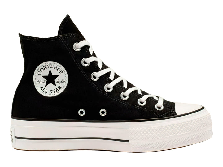 Tenis Converse CTAS Lift Hi Negros y Blancos para Mujer
