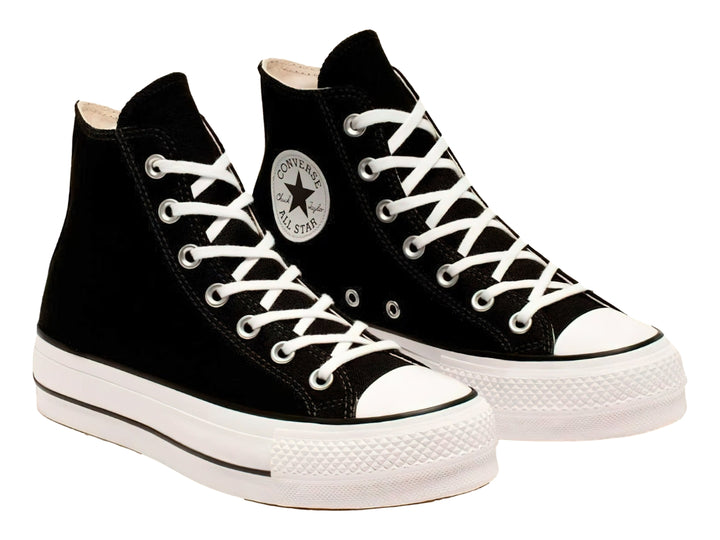 Tenis Converse CTAS Lift Hi Negros y Blancos para Mujer