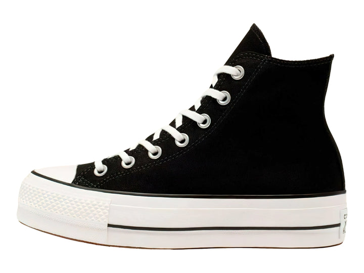 Tenis Converse CTAS Lift Hi Negros y Blancos para Mujer