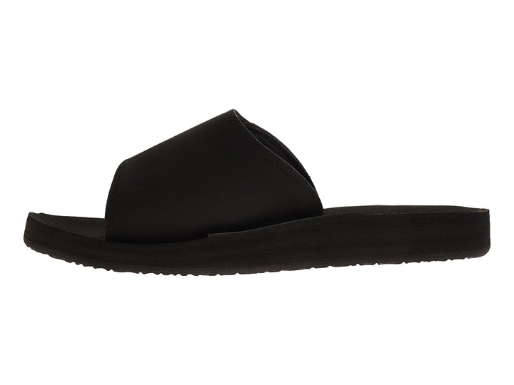 Sandalia Cobian AVS19 para hombre en color negro con correa ancha y suela ergonómica.