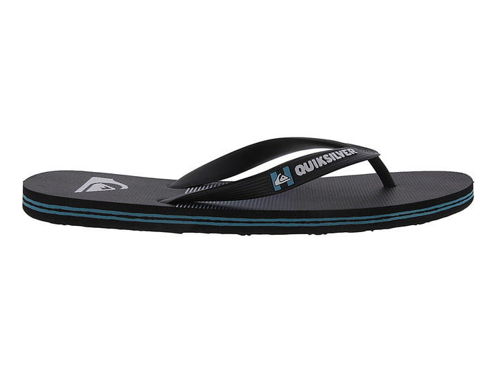 Sandalias Quiksilver Molokai Negro y Azul para Hombre