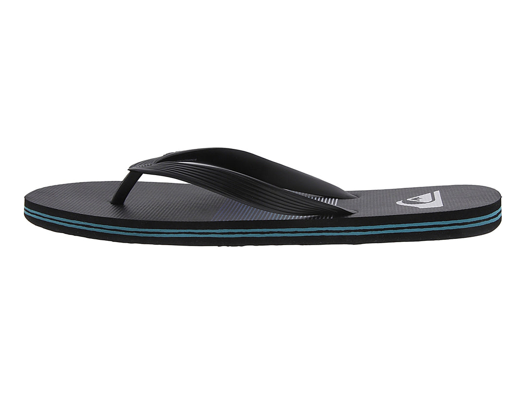 Sandalias Quiksilver Molokai Negro y Azul para Hombre