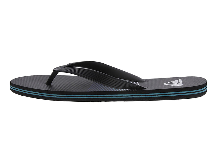 Sandalias Quiksilver Molokai Negro y Azul para Hombre