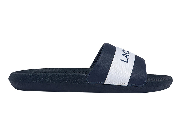 Sandalias Lacoste Croco Slide Azul Marino para Hombre
